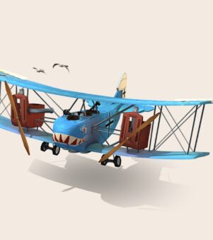 Stylized WWI plane