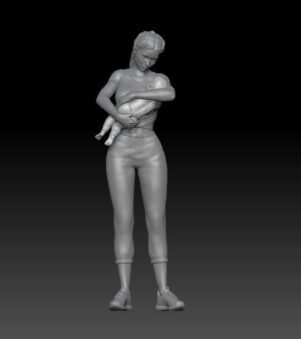 MOMMY AND NEWBORN BABY