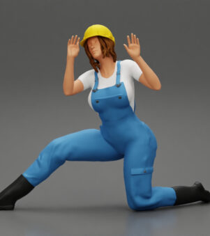 mechanic girl with suit