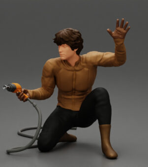 Serviceman removing bolt