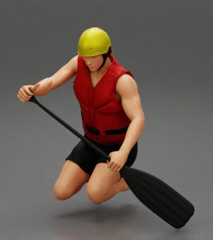 man in a raft boat 2