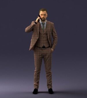 Man in checkered suit