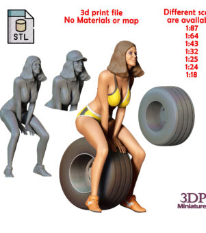 N4 Pit Girl with Tire