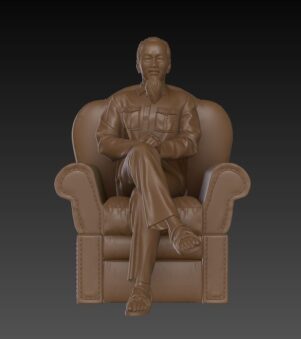 bác hồ ngồi ghế