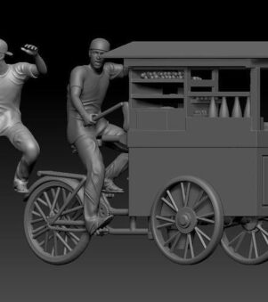 bakso cycle seller man